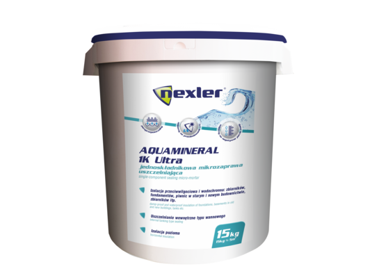 Mikrozaprawa uszczelniająca Aquamineral 1K Ultra 15 kg Nexler