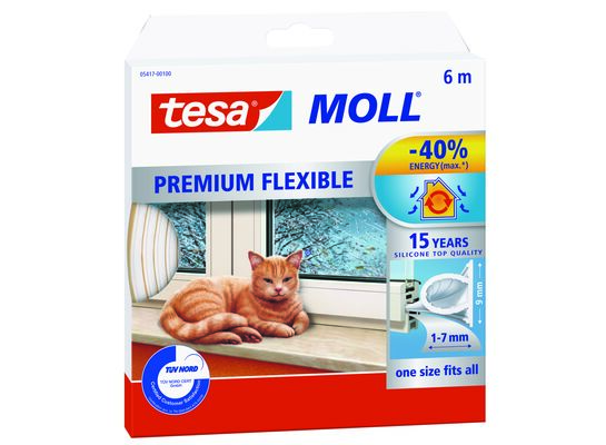 Uszczelka silikonowa Premium Flexible 6 m biała