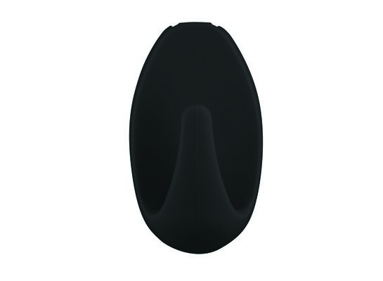 Haczyk mały owalny czarny 3 sztuki