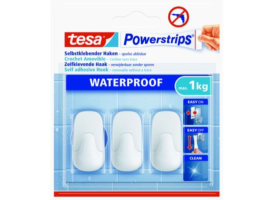 Haczyki łazienkowe samoprzylepne PWS biały