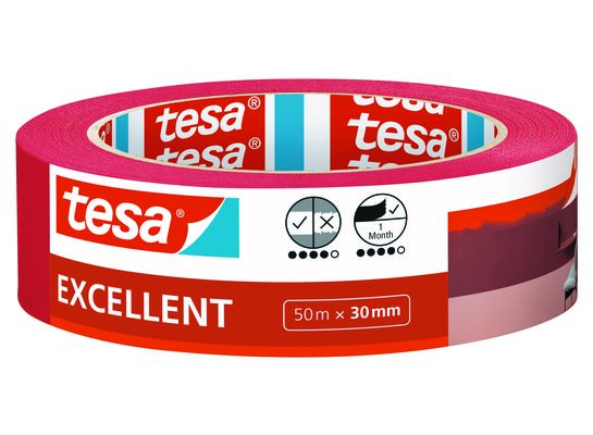 Taśma precyzyjna czerwona 30 mm x 50 m