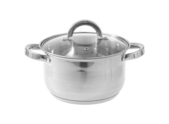 Garnek ze stali nierdzewnej z pokrywką ROGER 24 cm 5 litrów