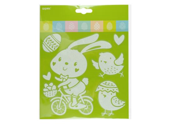 Naklejki ażurowe z brokatem białe