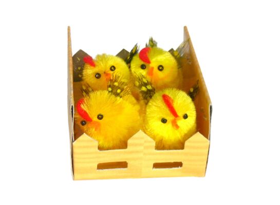 Kurczaki ozdobne w zagrodzie 4 sztuki