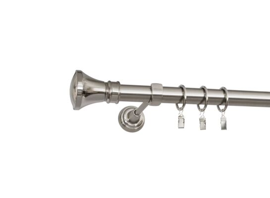 Karnisz Colosseo I 300 cm efekt stali nierdzewnej 25 mm Bojanek