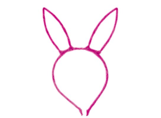 Opaska na głowę uszy zająca