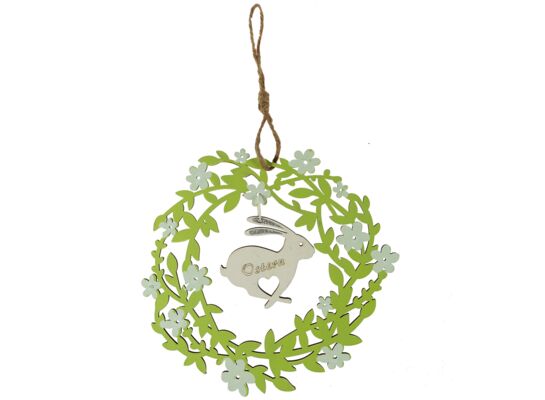 Wieniec drewniany z królikiem śr. 18 cm