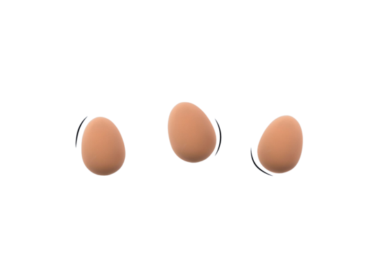 Jajko podskakujące Psikus 5 cm
