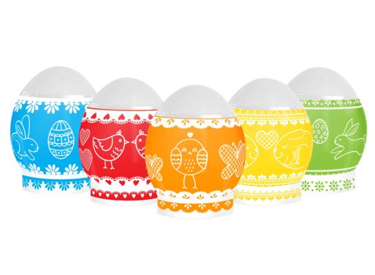 Owijki na jajka 9 sztuk + podstawki