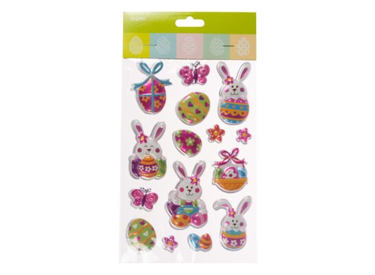 Naklejki wielkanocne mix wzorów wielokolorowy