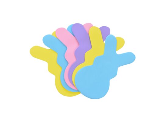 Baza piankowa do dekorowania zając 6 sztuk mix kolorów