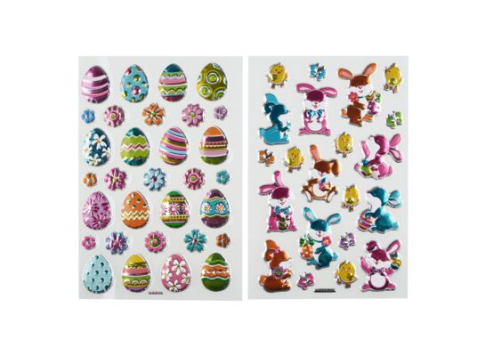Naklejki wielkanocne 10 x 15 cm mix wzorów