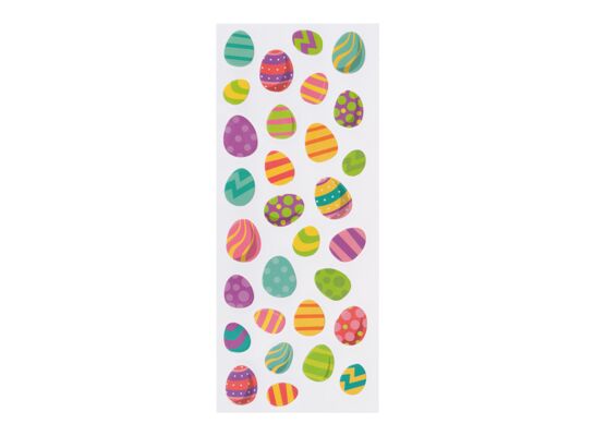 Naklejki piankowe jajka pisanki wielkanocne mix kolorów