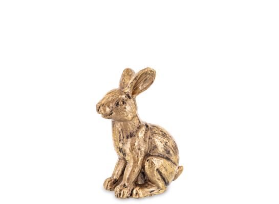 Figurka królik 10,5 x 8 cm złota