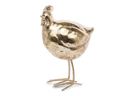 Figurka kura 16,5 x 12 cm złota