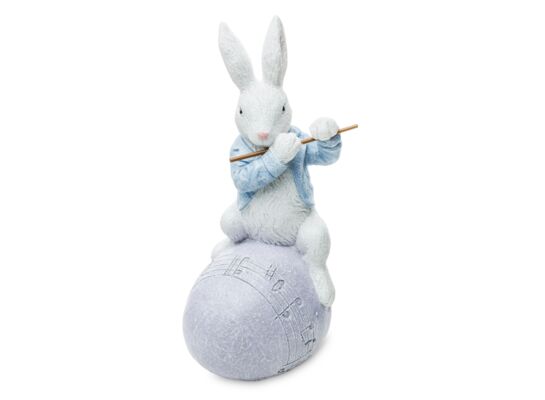 Figurka królik na jajku 18 x 9 cm