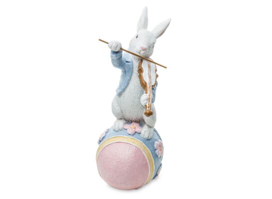 Figurka królik ze skrzypcami 19 x 10 cm