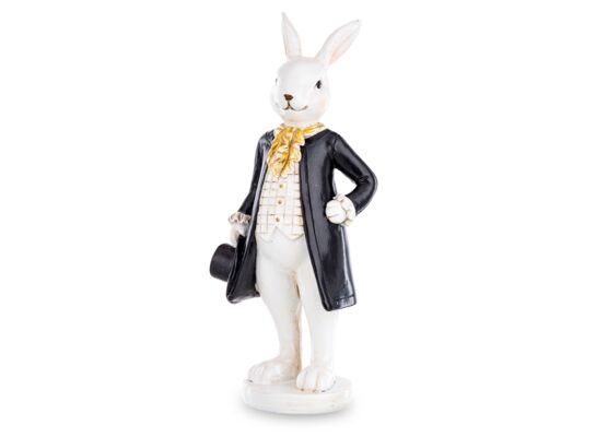 Figurka królik w płaszczu 20 x 8 cm