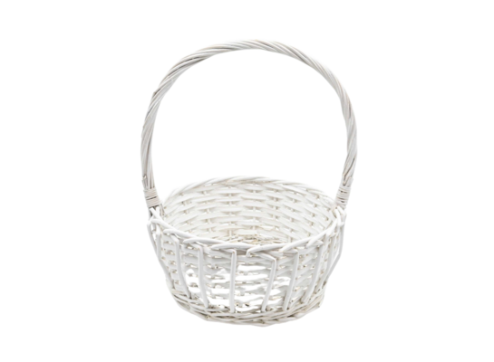 Koszyczek wiklinowy biały 22 x 28 cm