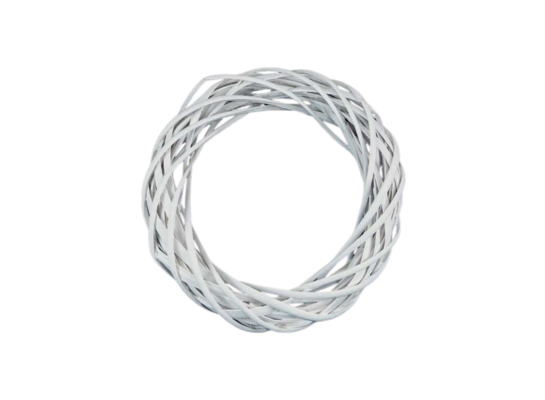 Koło wiklinowe białe śr. 25 cm