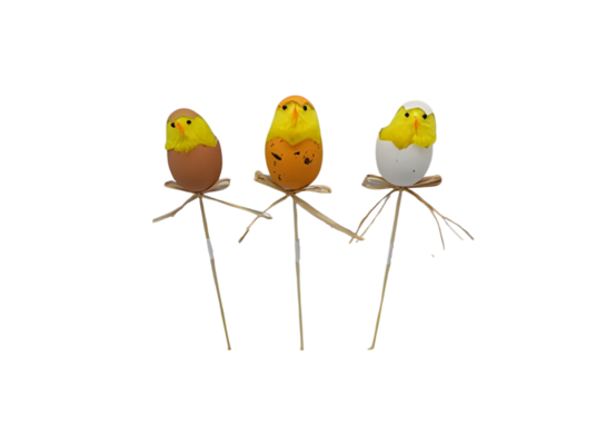 Ozdoba na piku 13 cm kurczaczek mix wzorów