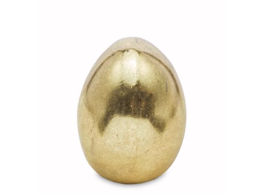 Figurka jajko 9,5 x 7,5 cm złota