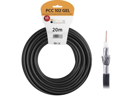 Kabel koncentryczny żelowany RG6U PCC102GEL-20 20 m