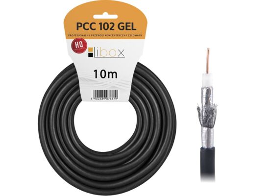 Kabel koncentryczny żelowany RG6U PCC102GEL-10 10 m
