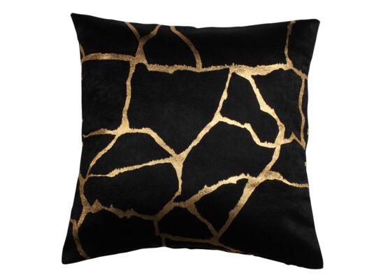 Poszewka WUSTE 45 x 45 cm czarno-złoty