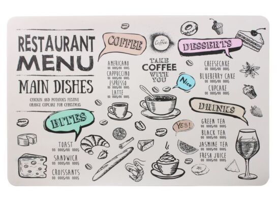 Podkładka BITES 43,5 x 28 cm wielokolorowy