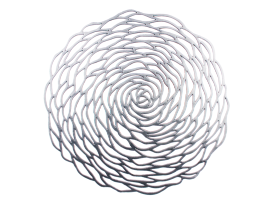 Podkładka dekoracyjna na stół TALEA śr. 38 cm srebrny