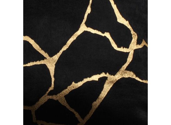 Obrus WUSTE 85 x 85cm czarno-złoty