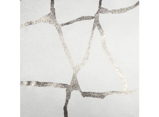 Obrus WUSTE 85 x 85cm ecru/srebrny