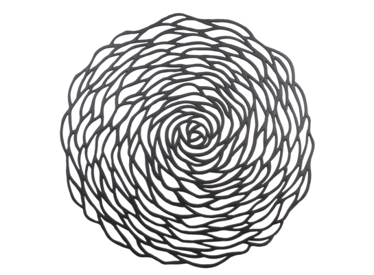 Podkładka dekoracyjna na stół TALEA śr. 38 cm czarny