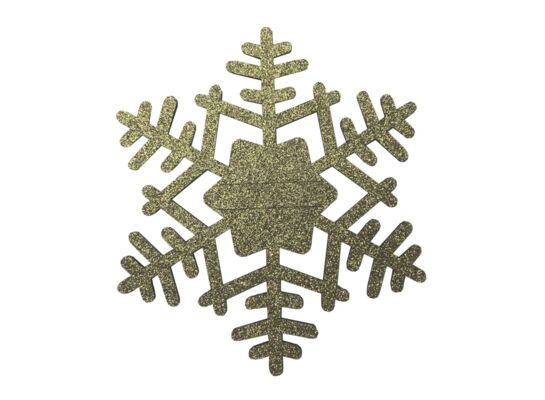 Podkładka filcowa na sztućce SNOWFLAKE śr. 21 cm antyczne złoto