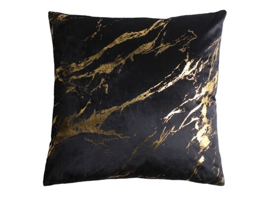 Poduszka STORM 45 x 45 cm czarno-złoty