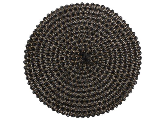 Podkładka VIENNA śr. 38 cm czarno-złoty