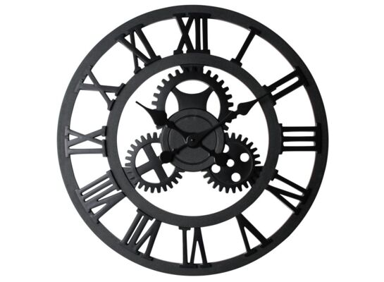Zegar ścienny NERO śr. 58 x 4 cm