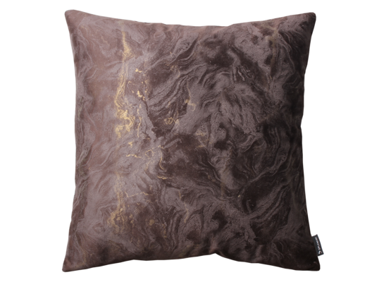 Poszewka MARBLE 45 x 45 cm brąz