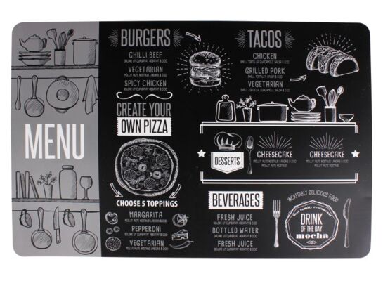 Podkładka TACOS 43,5 x 28,5 cm czarny