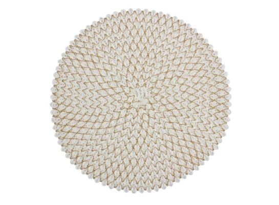 Podkładka VIENNA śr. 38 cm kremowo-złoty