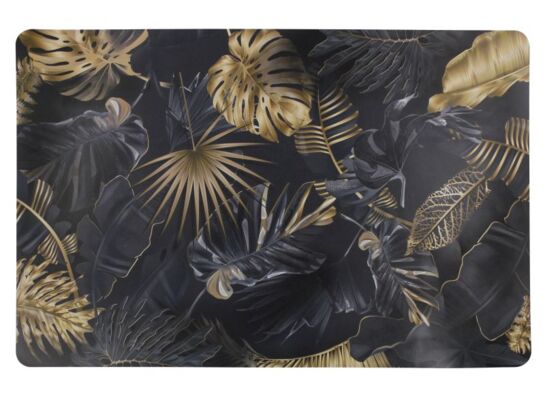 Podkładka PALAU spód korek 43,5 x 28 cm czarno-złoty