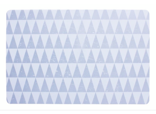 Podkładka PYRAMIDS 43,5 x 28,5 cm srebrny