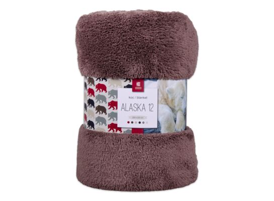Koc ALASKA 12, brąz 150 x 200 cm, BBK