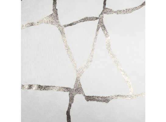 Bieżnik WUSTE 35 x 140 cm ecru/srebrny