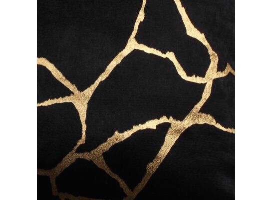 Bieżnik WUSTE 35 x 140 cm czarno-złoty