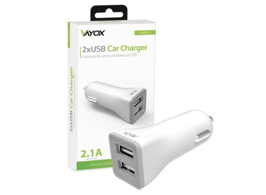 Ładowarka samochodowa 2x USB 2.1A VA0054 Vayox