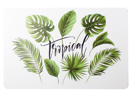 Podkładka PHUKET 43,5 x 28 cm biało-zielony