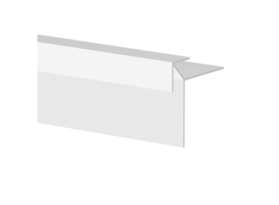 Listwa boazeryjna b1 kątowa zewnętrzna biała 2,7 m