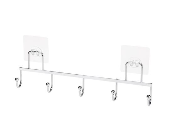 Wieszak ścienny z 5 haczykami Axel chrom